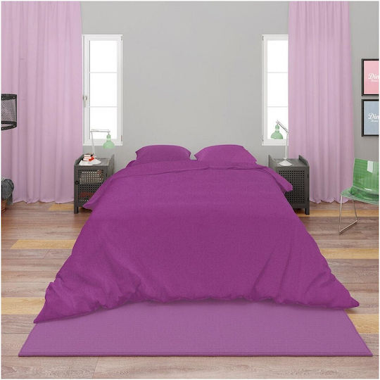 Dimcol Single 160x240cm Solid Dark Magenta