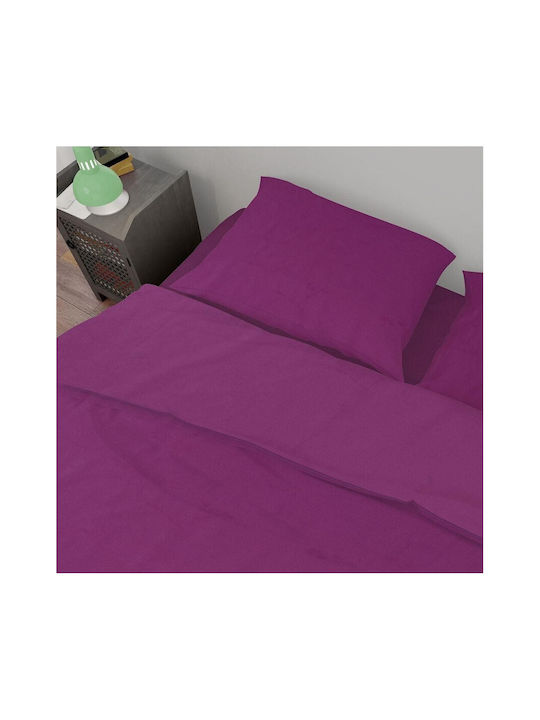 Dimcol Sheet Sets Queen 240x270cm. Solid Dark Magenta 4pcs