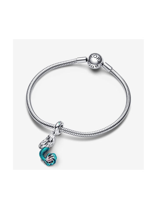 Pandora Charm Cu Pietre Din Argint Cu Zircon Albastru