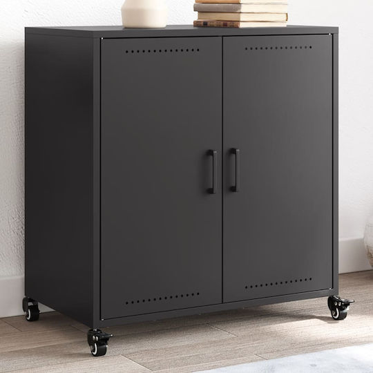Dulap De Depozitare Pentru Birou Metalic Cu Roți 68x39x72cm