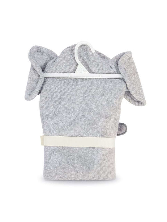 Ingenuity Hooded Baby Bath Towel Gray