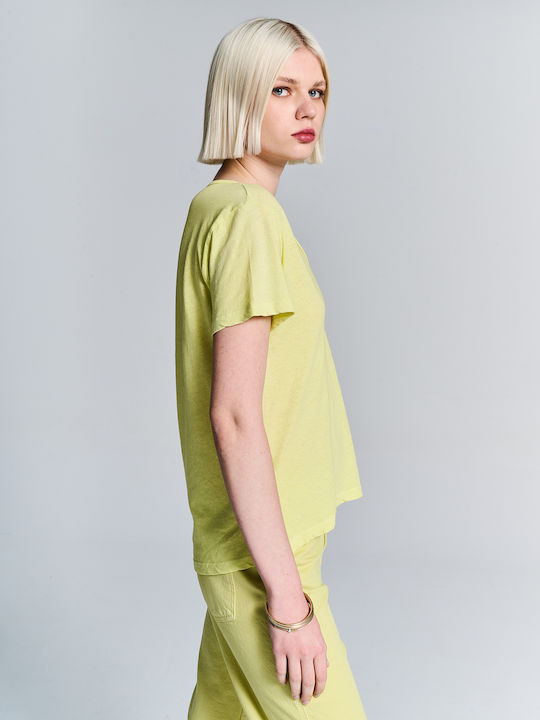 Staff Women's Blouse Short Sleeve Green