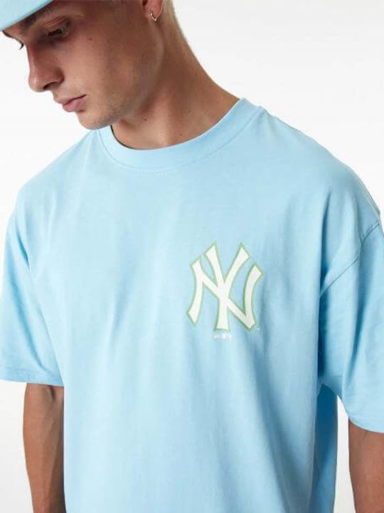 New Era Men's Athletic T-shirt Short Sleeve Light Blue