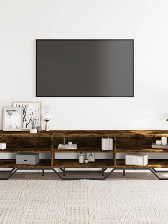 TV Stand from Metal & Wood Brown L180xW34xH41cm