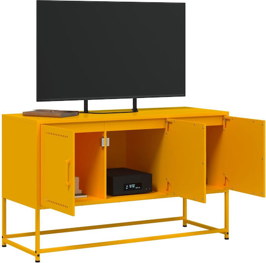 Stand TV Metalic Galben L100.5xA39xÎ60.5cm