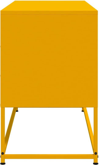 Stand TV Metalic Galben L100.5xA39xÎ60.5cm