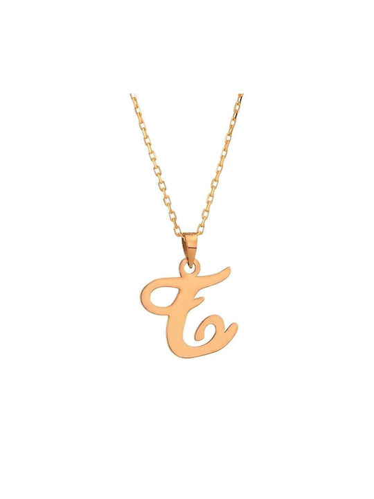 Goldsmith Necklace Monogram from Gold Plated Silver