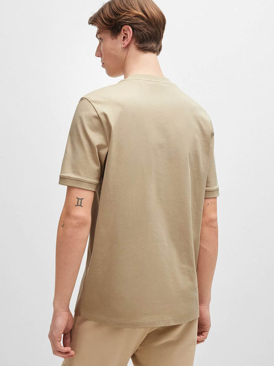 Hugo Boss Herren T-Shirt Kurzarm Beige