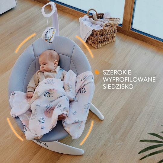 Lionelo Ηλεκτρικό Relax Μωρού Iris με Μουσική Beige Sand για Παιδί έως 9kg