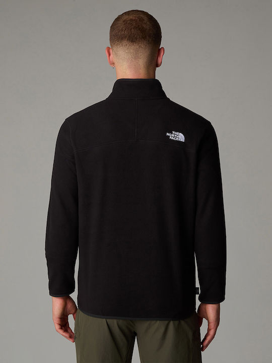 The North Face Herren Langarmshirt Ausschnitt mit Reißverschluss Schwarz