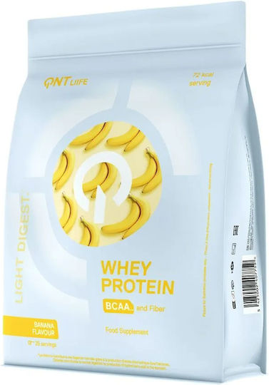 QNT Light Digest Whey Πρωτεΐνη Ορού Γάλακτος Χωρίς Γλουτένη με Γεύση Μπανάνα 500gr