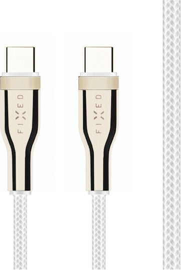 Fixed USB 2.0 Cable USB-C male - USB-C 100W White 2m