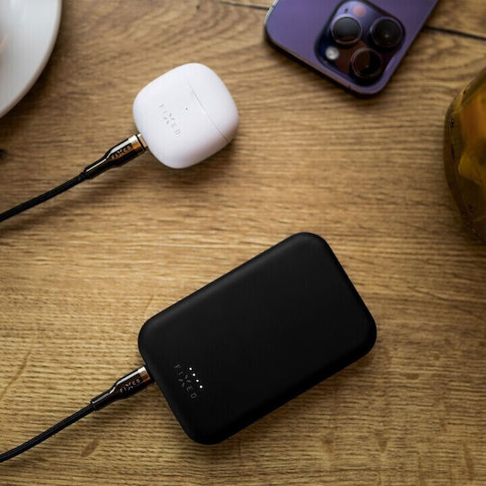 Fixed Cablu Braided USB 2.0 USB-C Masculin - USB-C 100W PD Negru 2m