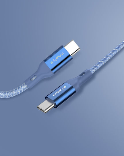Innostyle USB 2.0 Kabel USB-C männlich - USB-C 60W PD Schwarz 2m ICC150ALBLU