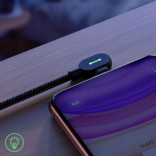 Mcdodo LED USB-C to Lightning Cable Μαύρο 2m (CA-7371)