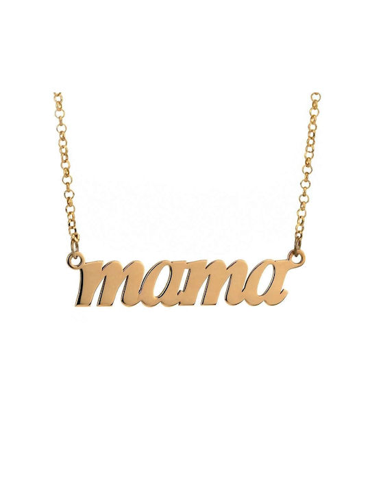 Goldsmith Necklace Mum from Pink Gold Plated Silver