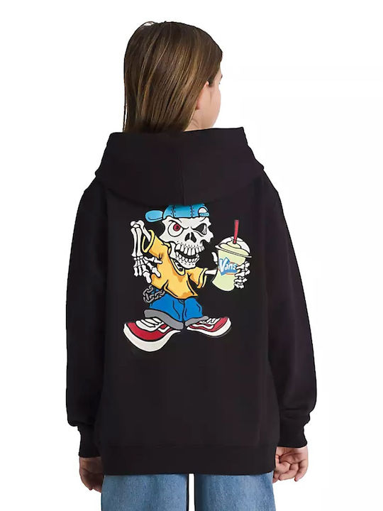 Vans Kinder Sweatshirt mit Kapuze und Taschen Schwarz