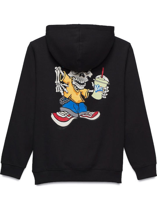 Kids Sweatshirt with Hood and Pockets Black