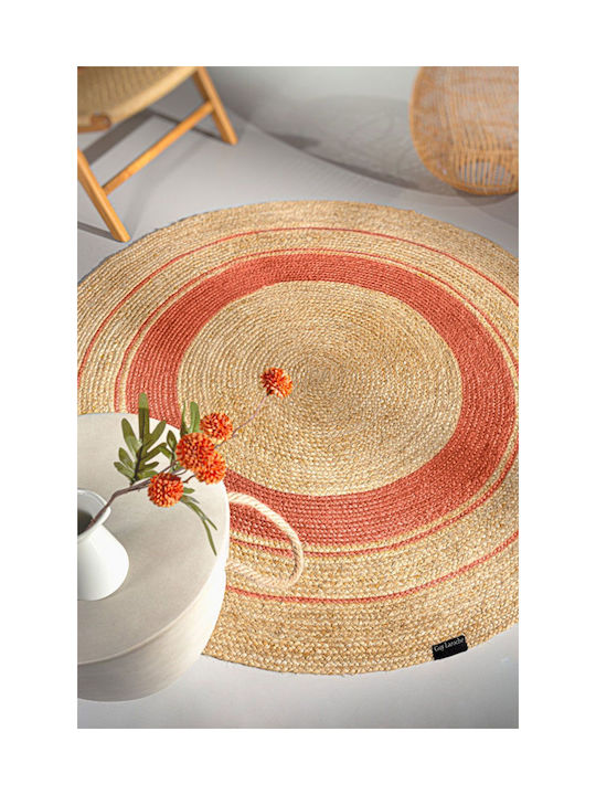 Guy Laroche Grande Rug Round Summer Coral