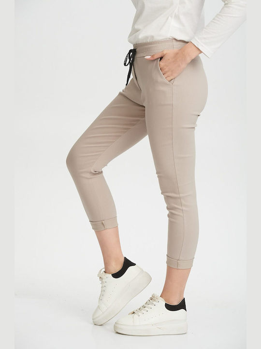 New Collection Damenjeanshose Beige