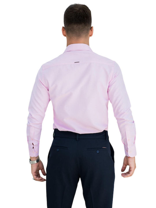 Vittorio Artist Men's Shirt Long Sleeve Pink