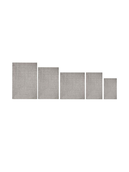 BigBuy Quadro Rug Outdoor Rectangular Grey