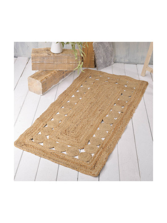 Rythmos Indiana Rug Rectangular Summer from Jute Beige