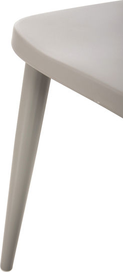 Vanessa Dining Room Polypropylene Chair Grey 42.5x44x81cm 4pcs