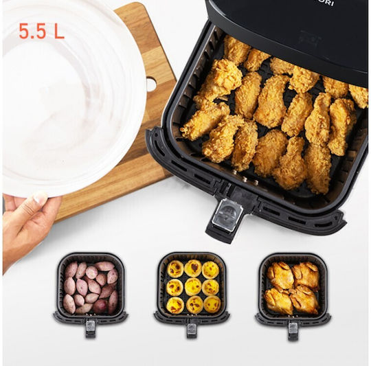 Cosori Heißluftfritteuse mit Wi-Fi 5.5Es Schwarz CP158-AF-RXB