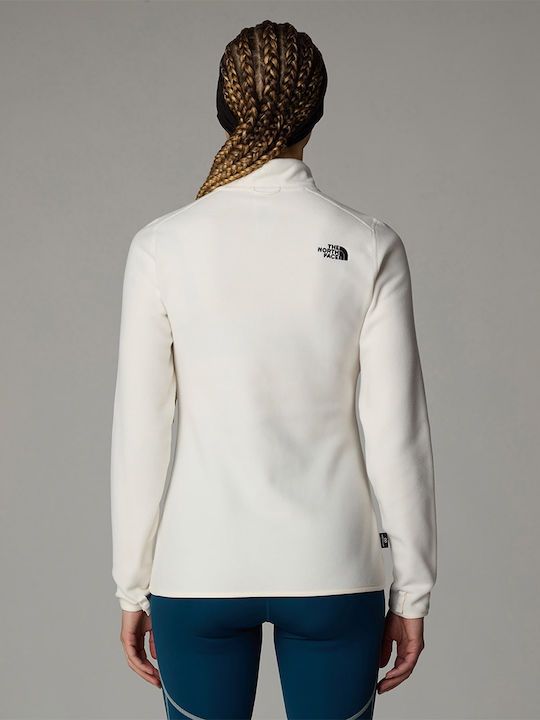 100 Glacier Women's Cardigan with Zipper Ecru