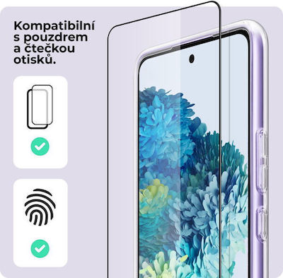 Sticlă de protecție temperată cu ramă pentru Samsung Galaxy S23+ 5g + Geam pentru cameră, compatibil cu carcasele