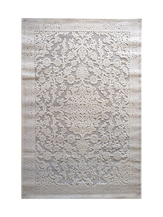 Klonaras Fashion Rug Rectangular Silver Cream