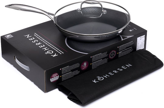 Kohersen Black Cube Pan Made of Aluminum with Lid 28cm