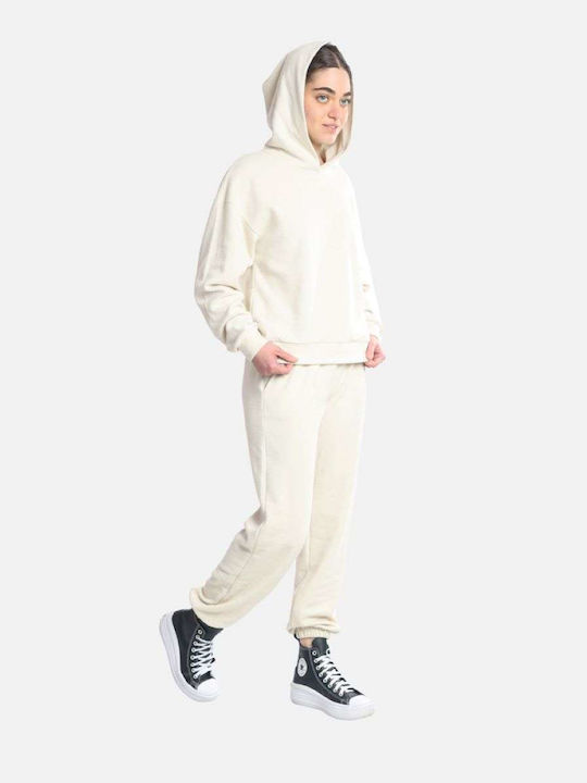 Paco & Co Set Women's Sweatpants Beige