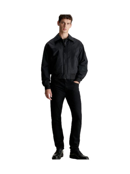 Ανδρικό Παντελόνι Τζιν με Slim Εφαρμογή Black