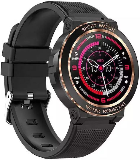 Nubi Mk60 Women's Smartwatch Bluetooth Talk Steps Heart Rate Calories Blood Pressure Remote Camera Chronograph Calorie Consumption Black