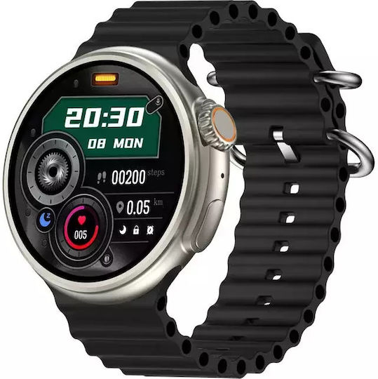 Nubi Z78 Ultra Smartwatch Bluetooth Talk Heart Rate Calories Blood Pressure Remote Camera Nfc Ai Voice Assistant Black