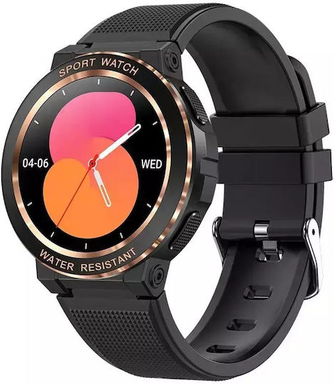 Nubi Mk60 Women's Smartwatch Bluetooth Talk Steps Heart Rate Calories Blood Pressure Remote Camera Chronograph Calorie Consumption Black