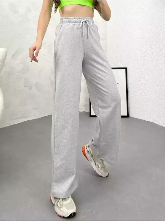 High Rise Overalls Straight Line Grey