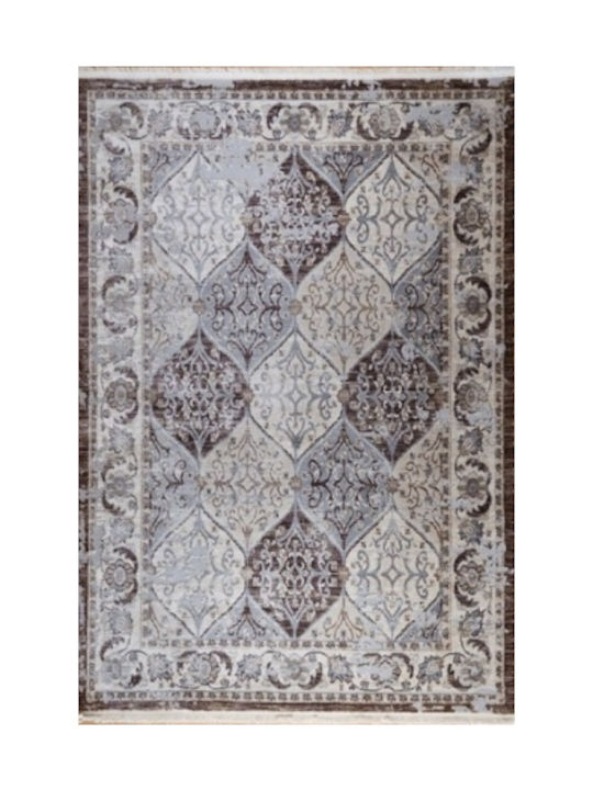 Klonaras Oska 1372 Χαλί Ορθογώνιο με Κρόσια Lila 133x190cm