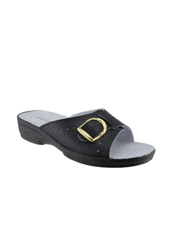 Sabino Leather Clogs Black