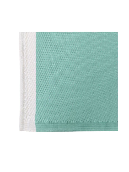 BigBuy Andros Covor De exterior Rectangular White Green