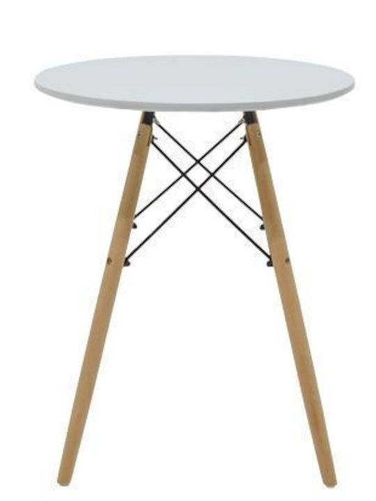 Julita Round Table Wooden 60x60x73cm