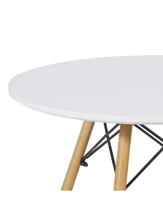 Julita Round Table Wooden 60x60x51cm