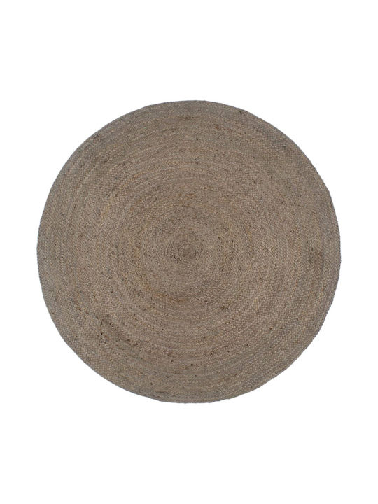 vidaXL Handmade Rug Round Summer from Jute Grey