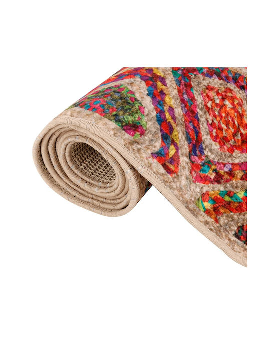 vidaXL Anti-slip Rug Rectangular Multicolour