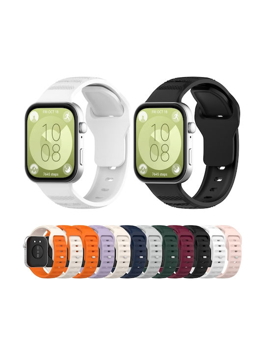 Wavy Dot Texture Λουράκι Σιλικόνης Πράσινο (Huawei Watch Fit 3)