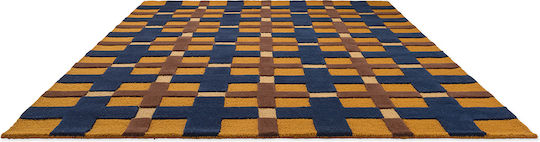 Brink & Campman Decor Milano Covor Rectangular Din lână Golden Ochre Blue