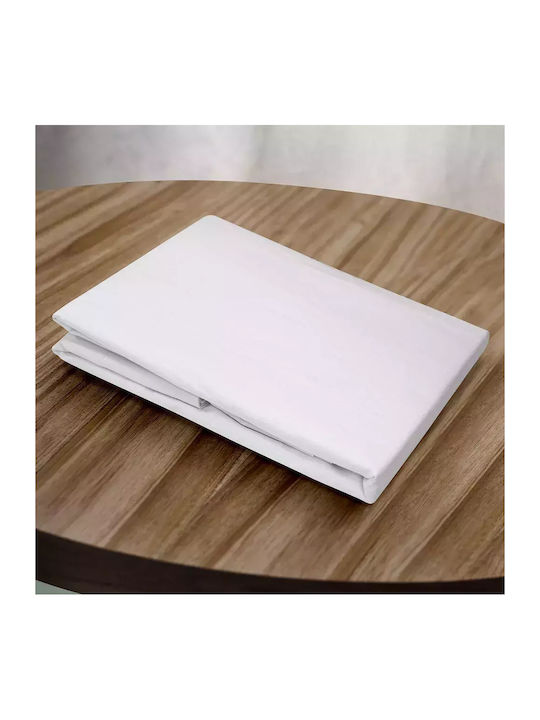 Lino Home Sheet Super-Double 240x260cm. Claro White