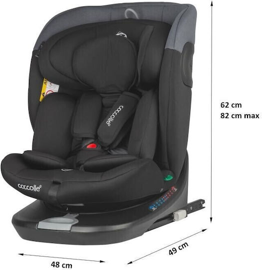 Smart Baby Coccolle Atira Καθισματάκι Αυτοκινήτου με Isofix Diamond Black 0-36 kg
